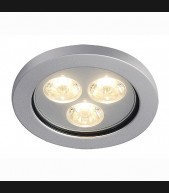 EYEDOWN elox hliník LED teplá bílá  350mA 3x1W IP44